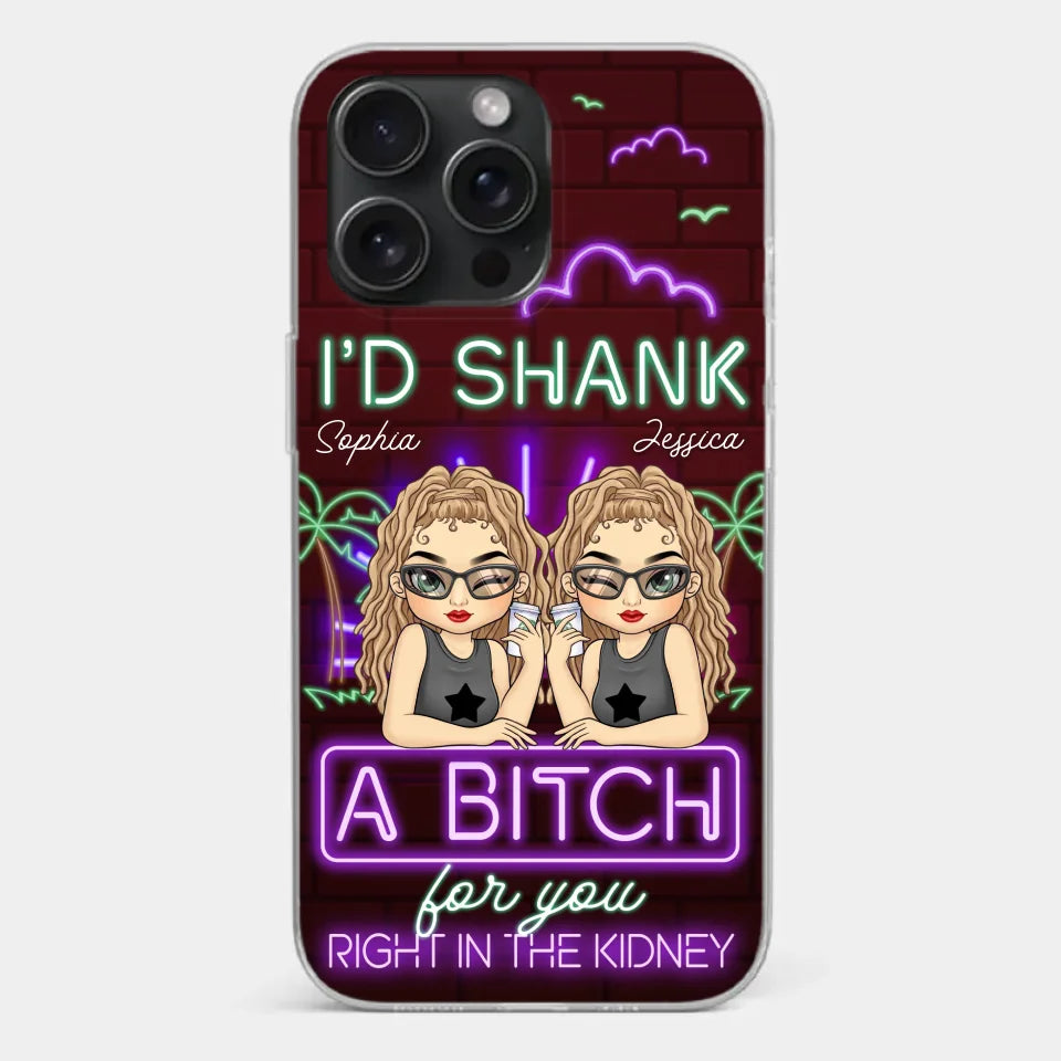 With You, It’s Always Fun - Bestie Personalized Custom Clear Phone Case - Gift For Best Friends, BFF, Sisters