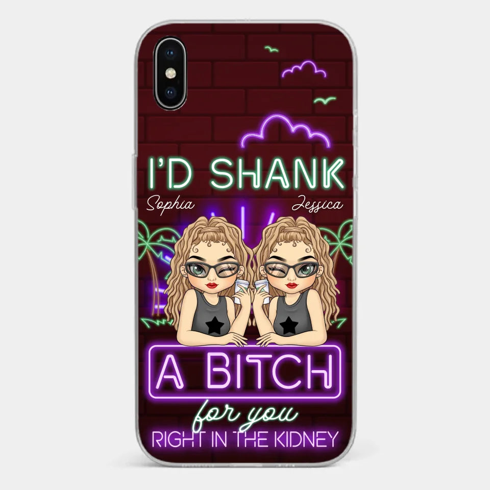 With You, It’s Always Fun - Bestie Personalized Custom Clear Phone Case - Gift For Best Friends, BFF, Sisters