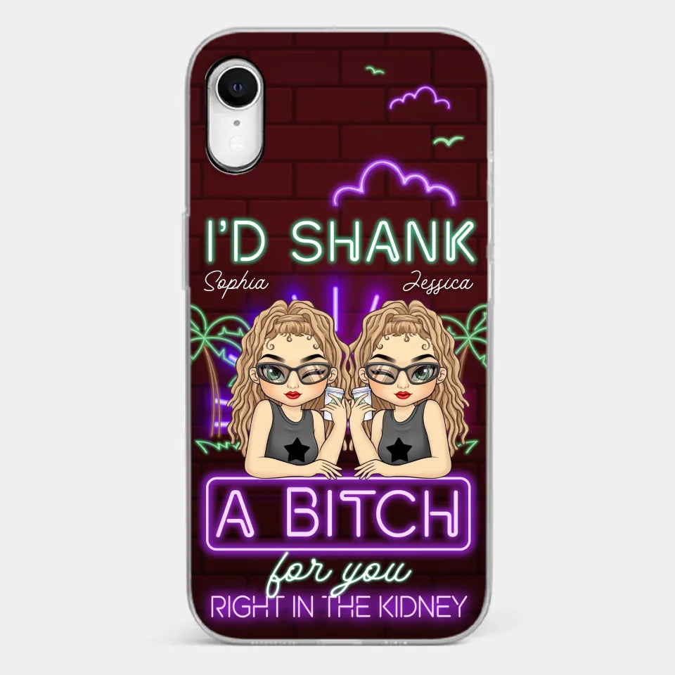 With You, It’s Always Fun - Bestie Personalized Custom Clear Phone Case - Gift For Best Friends, BFF, Sisters