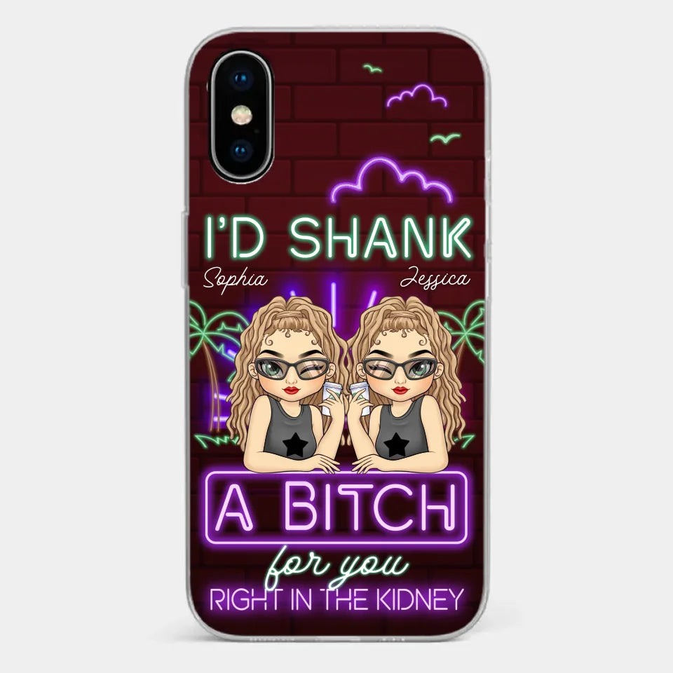 With You, It’s Always Fun - Bestie Personalized Custom Clear Phone Case - Gift For Best Friends, BFF, Sisters