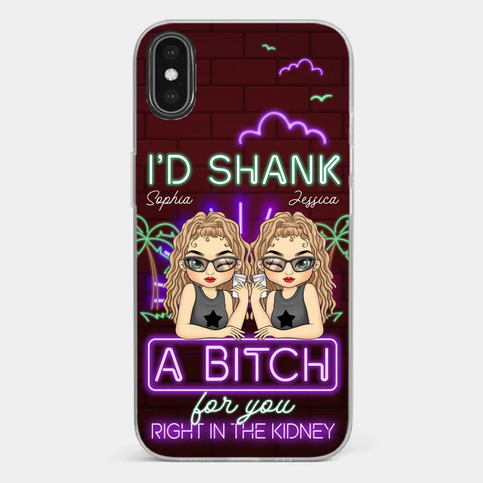 With You, It’s Always Fun - Bestie Personalized Custom Clear Phone Case - Gift For Best Friends, BFF, Sisters
