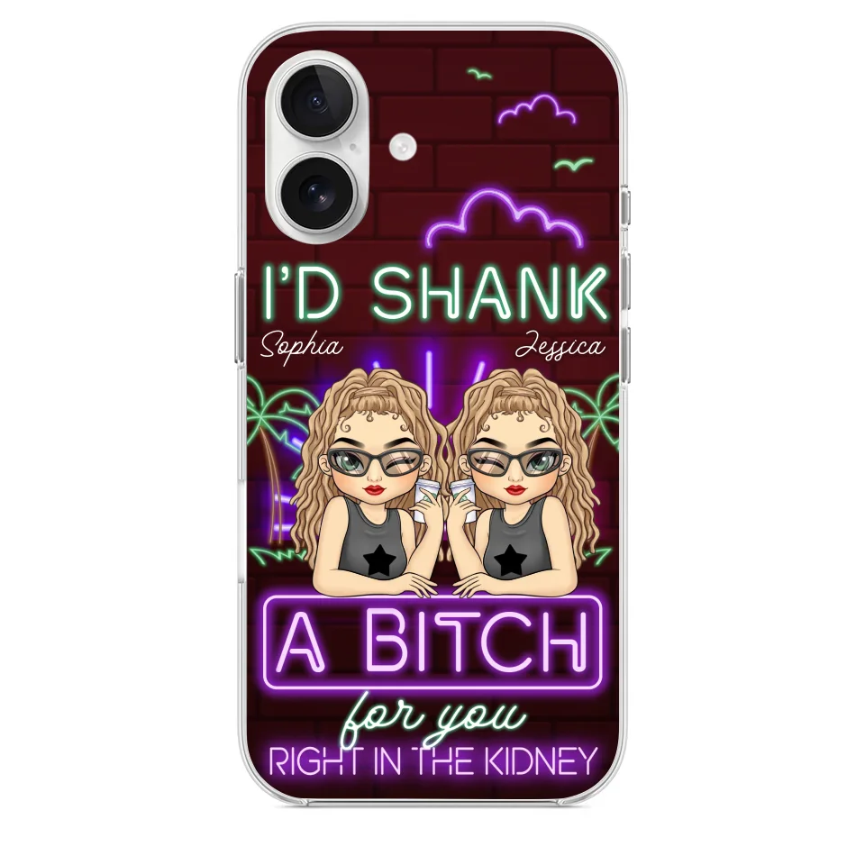 With You, It’s Always Fun - Bestie Personalized Custom Clear Phone Case - Gift For Best Friends, BFF, Sisters