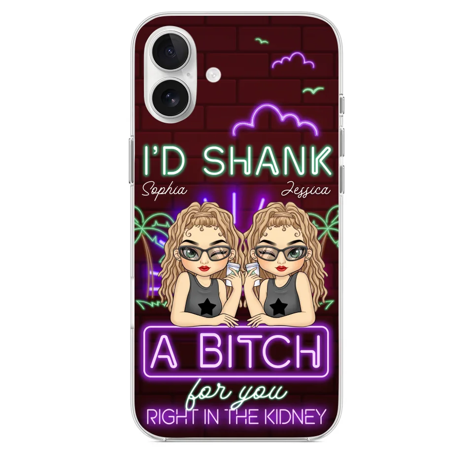 With You, It’s Always Fun - Bestie Personalized Custom Clear Phone Case - Gift For Best Friends, BFF, Sisters