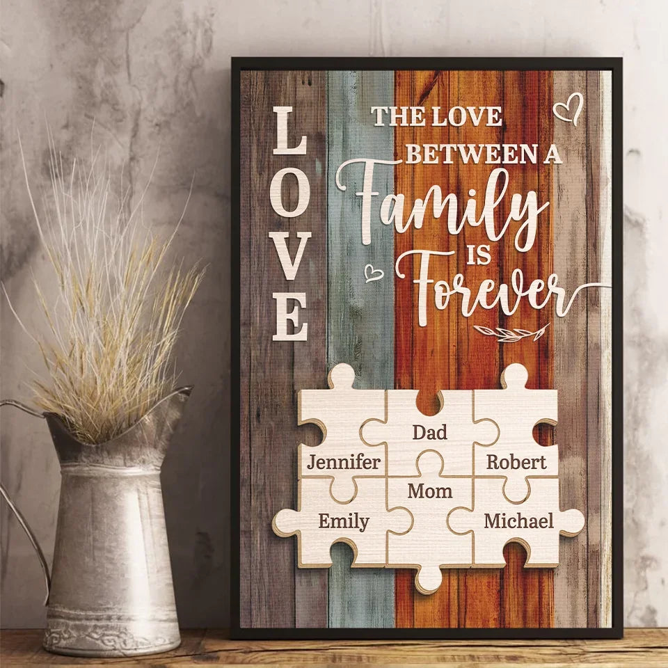 Together We Make A Family - Family Personalized Custom Vertical Poster - Gift For Family Members