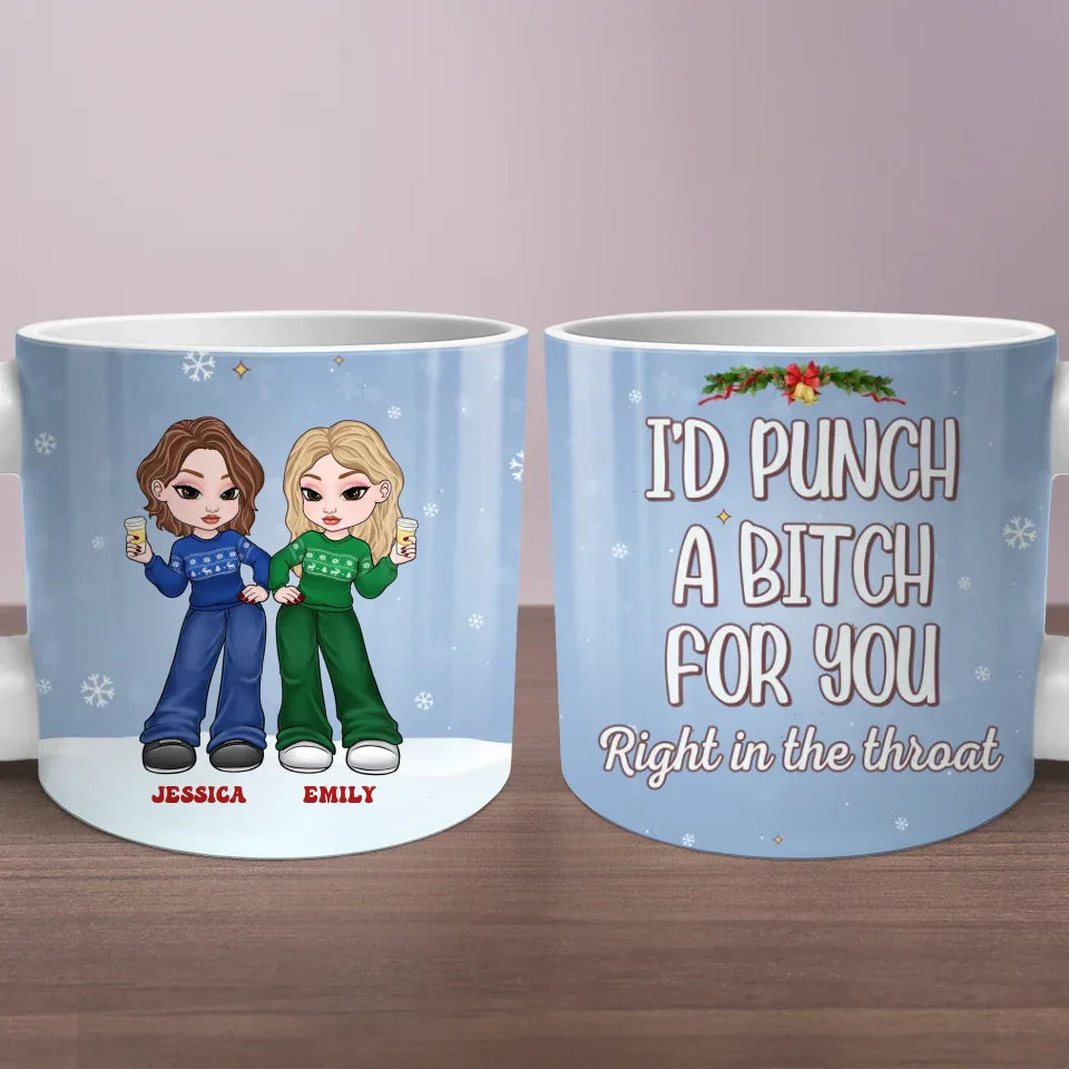 Besties For Life - Bestie Personalized Custom Chunky Mug - Gift For Best Friends, BFF, Sisters