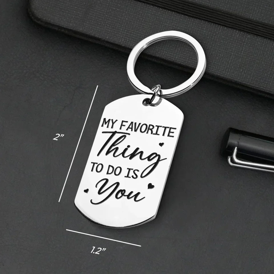 Forever Isn't Long Enough For My Love - Couple Personalized Custom Keychain - Gift For Husband Wife, Anniversary