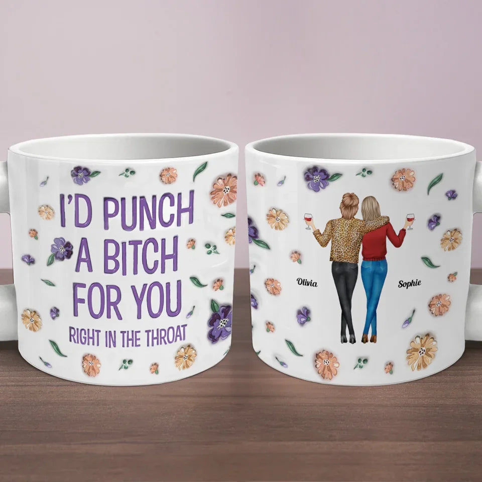 Partner In Crime - Bestie Personalized Custom Chunky Mug - Gift For Best Friends, BFF, Sisters
