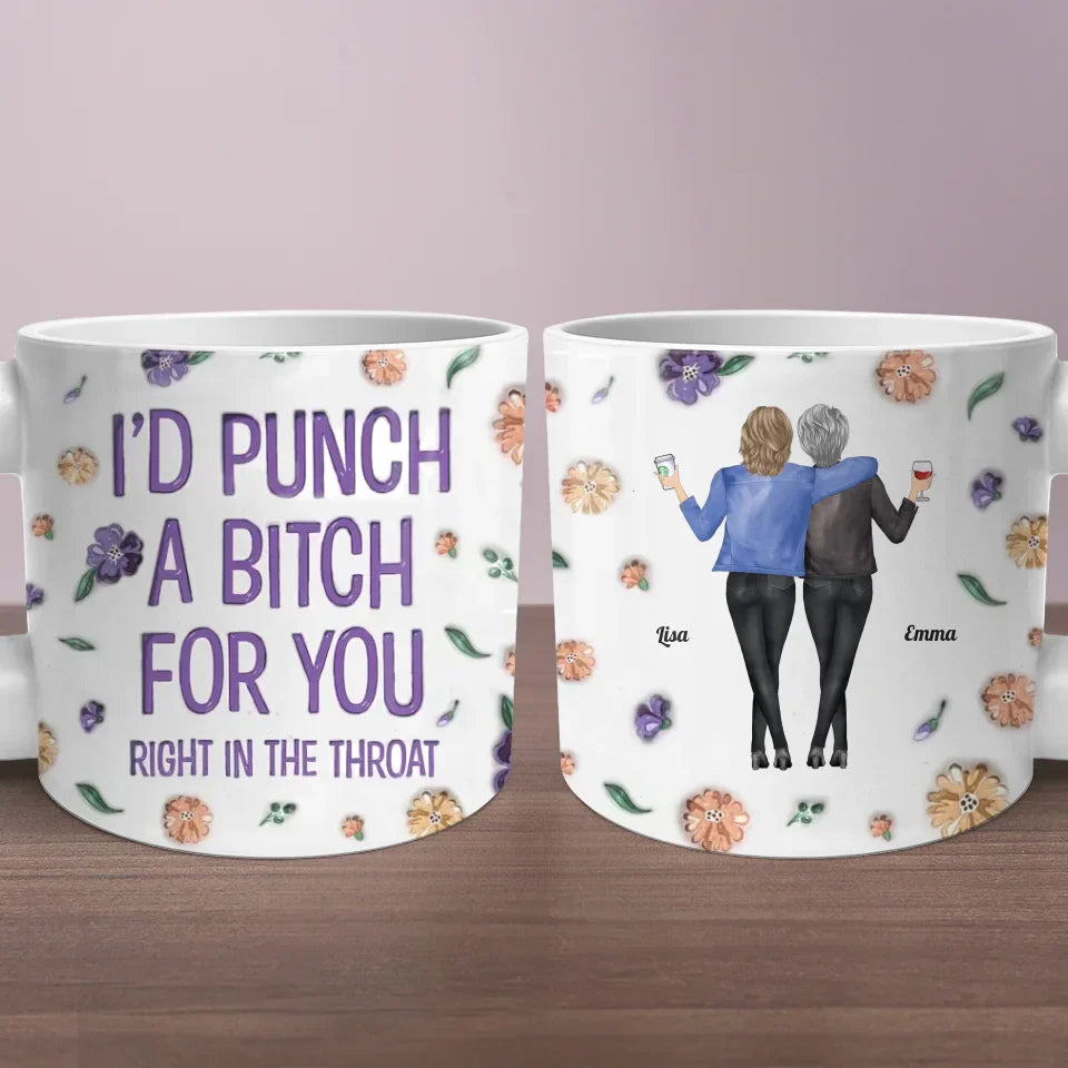 Partner In Crime - Bestie Personalized Custom Chunky Mug - Gift For Best Friends, BFF, Sisters