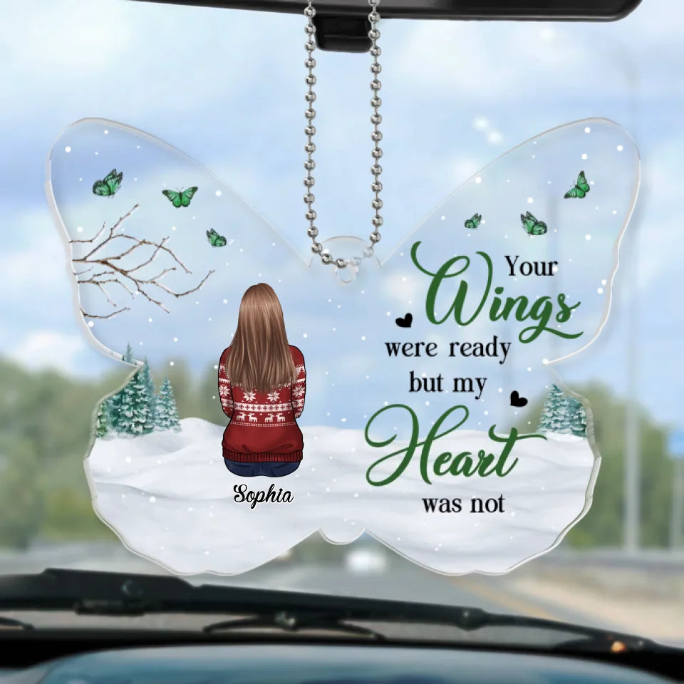 Their Legacy Lives On In Our Hearts - Memorial Personalized Custom Car Ornament - Acrylic Custom Shaped - Sympathy Gift For Family Members