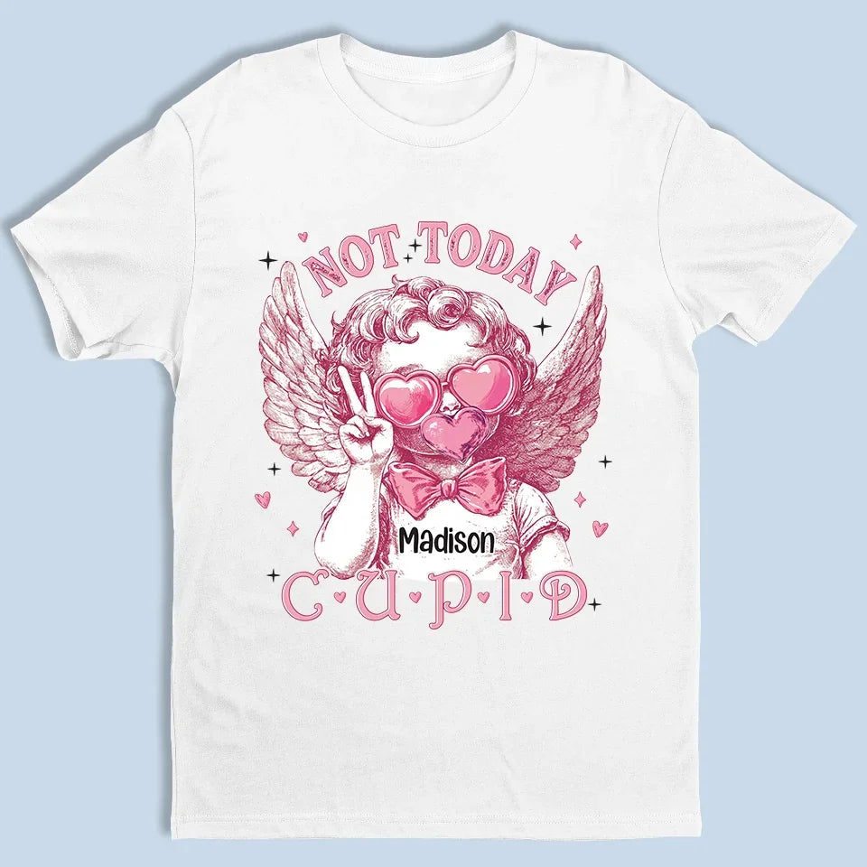 Cupid Brought Love, But You Brought Joy - Bestie Personalized Custom Unisex T-shirt, Premium T-shirt, Hoodie - Valentine Gift For Best Friends, BFF, Sisters