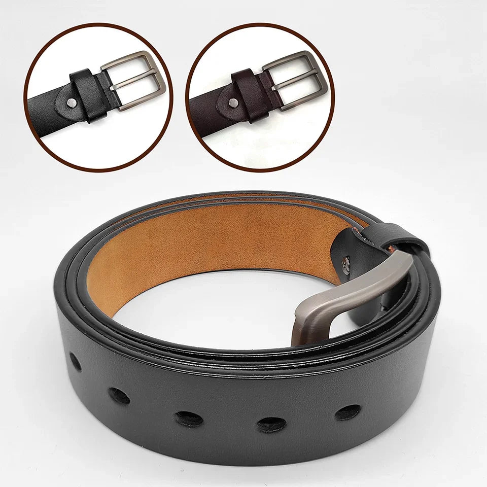 I Think Of You In The Quietest Moments - Couple Personalized Custom Engraved Leather Belt - Gift For Husband Wife, Anniversary