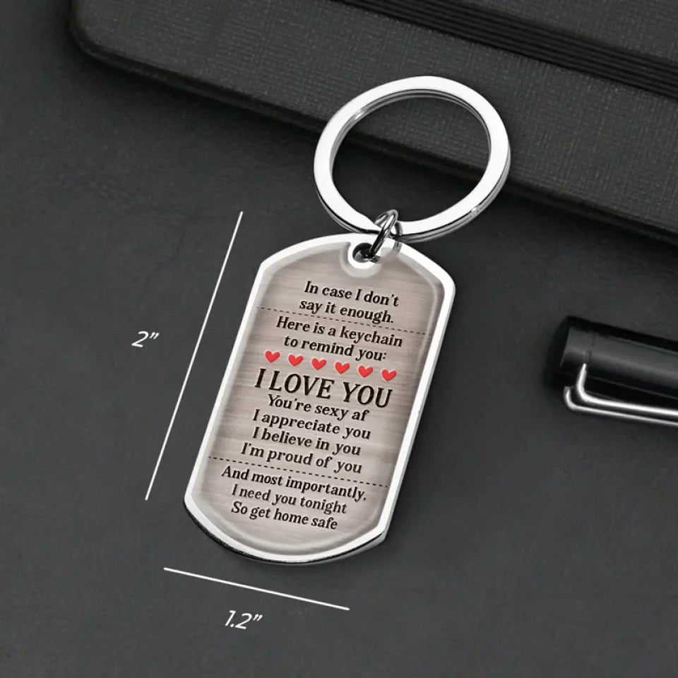 Custom Photo I Believe In You - Couple Personalized Custom Keychain - Christmas Gift For Husband Wife, Anniversary