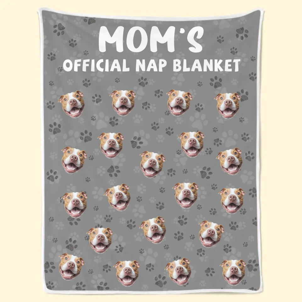 Custom Photo Official Nap Blanket - Dog & Cat Personalized Custom Blanket - Gift For Pet Owners, Pet Lovers