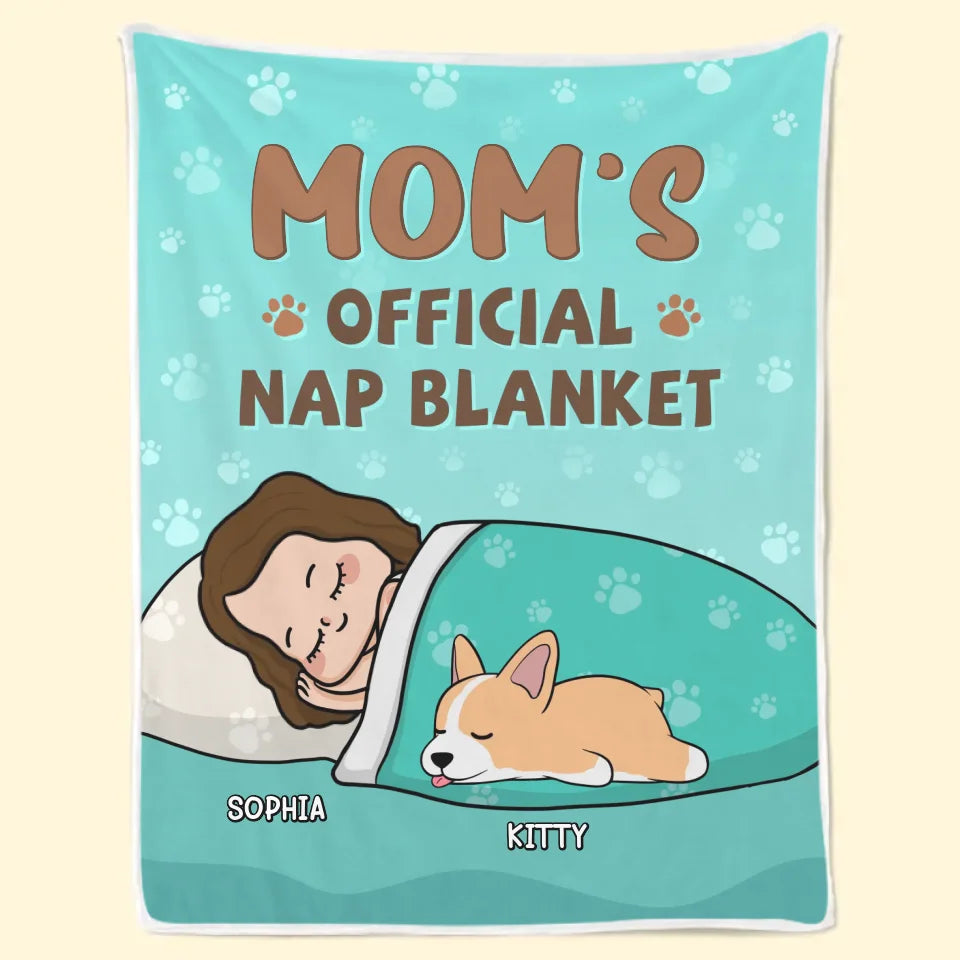 Eat, Sleep, Cuddle, Repeat - Dog & Cat Personalized Custom Blanket - Gift For Pet Owners, Pet Lovers