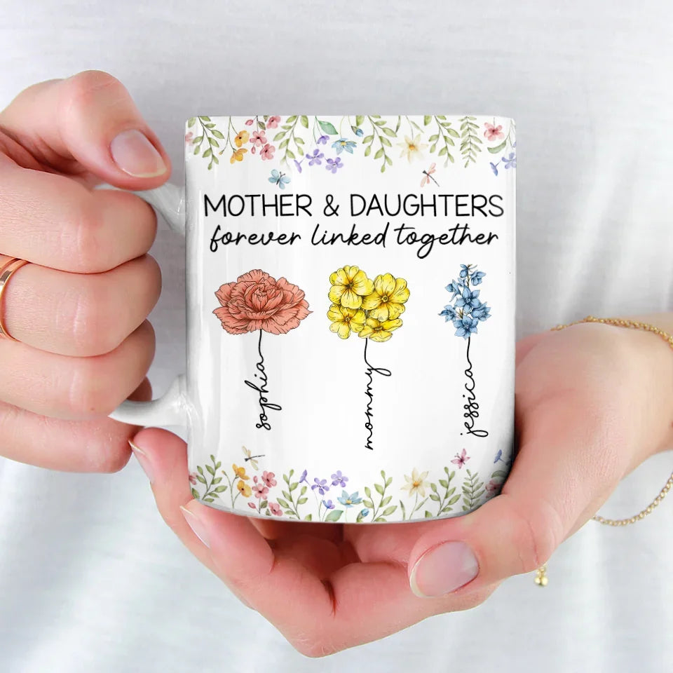 You’re The Sunshine That Helps Me Bloom - Family Personalized Custom Mug - Gift For Mom, Daughter
