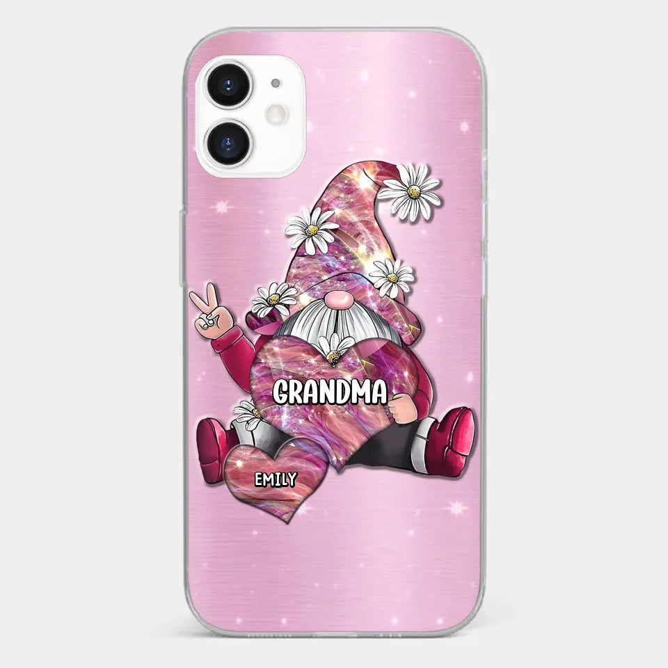 Grandmas Sprinkle Love Like Fairy Dust, Making Everything Magical - Family Personalized Custom Clear Phone Case - Gift For Mom, Grandma