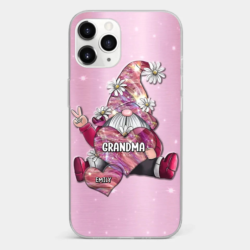Grandmas Sprinkle Love Like Fairy Dust, Making Everything Magical - Family Personalized Custom Clear Phone Case - Gift For Mom, Grandma