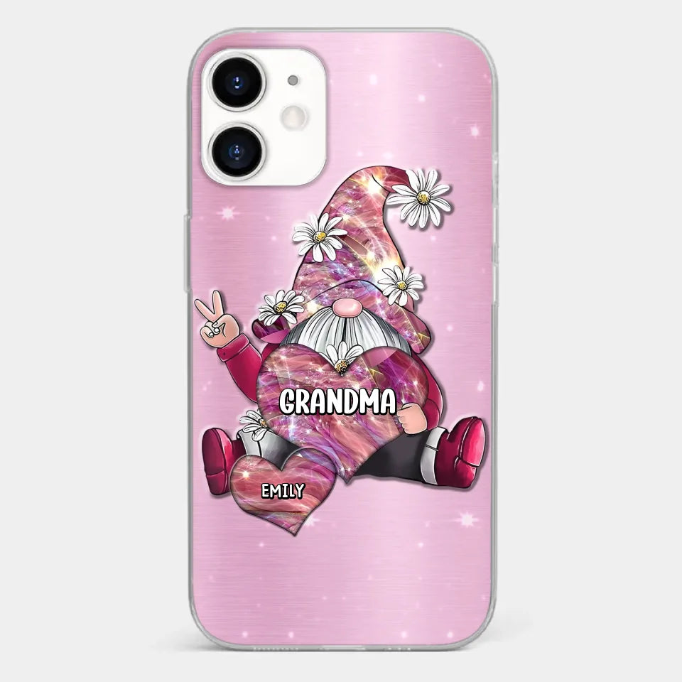 Grandmas Sprinkle Love Like Fairy Dust, Making Everything Magical - Family Personalized Custom Clear Phone Case - Gift For Mom, Grandma