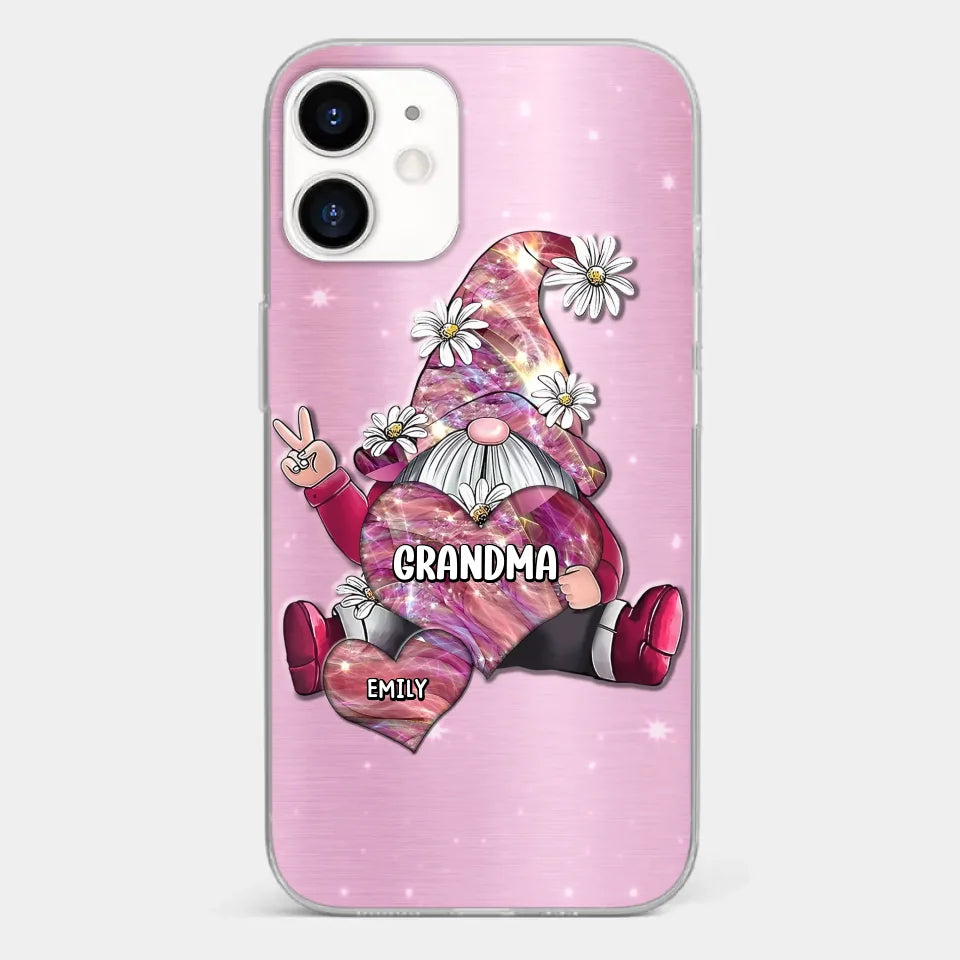 Grandmas Sprinkle Love Like Fairy Dust, Making Everything Magical - Family Personalized Custom Clear Phone Case - Gift For Mom, Grandma