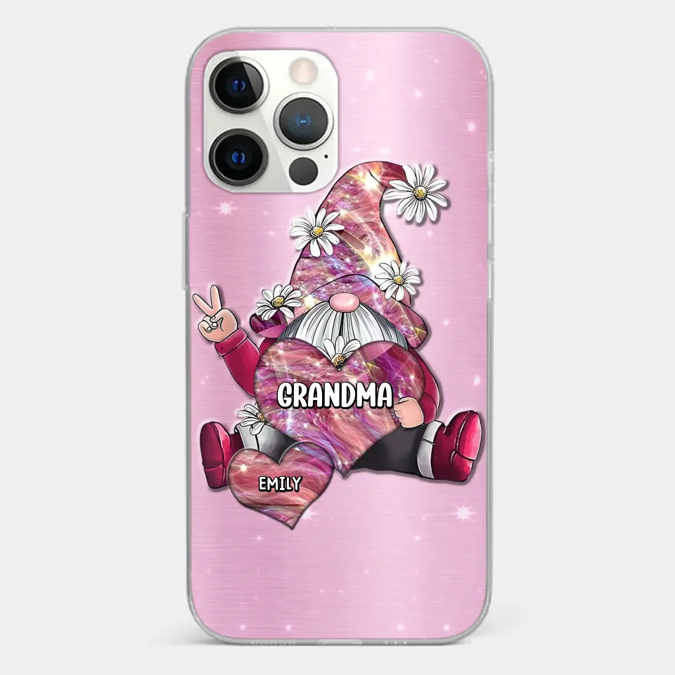 Grandmas Sprinkle Love Like Fairy Dust, Making Everything Magical - Family Personalized Custom Clear Phone Case - Gift For Mom, Grandma