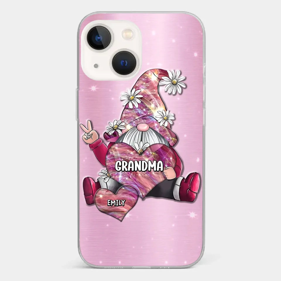 Grandmas Sprinkle Love Like Fairy Dust, Making Everything Magical - Family Personalized Custom Clear Phone Case - Gift For Mom, Grandma