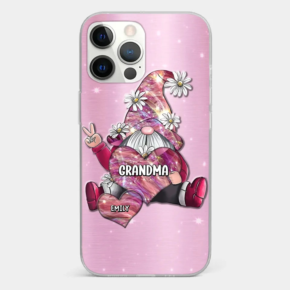 Grandmas Sprinkle Love Like Fairy Dust, Making Everything Magical - Family Personalized Custom Clear Phone Case - Gift For Mom, Grandma