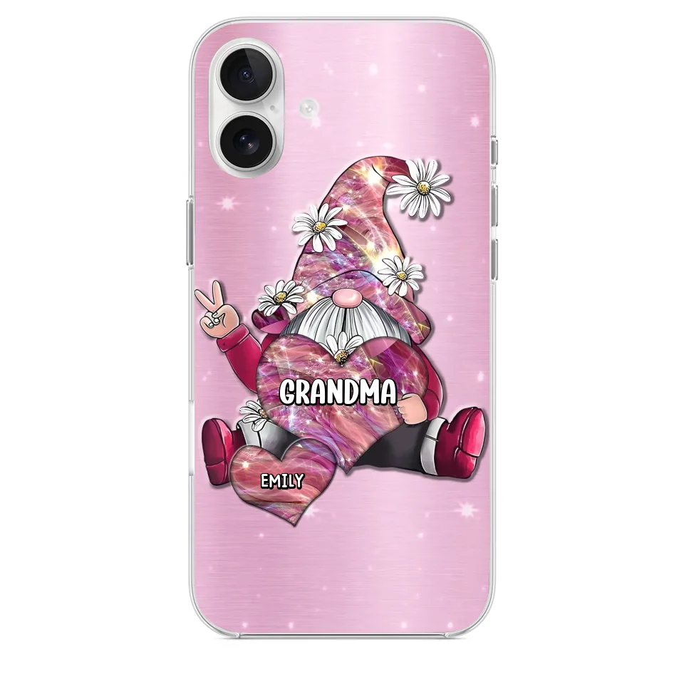 Grandmas Sprinkle Love Like Fairy Dust, Making Everything Magical - Family Personalized Custom Clear Phone Case - Gift For Mom, Grandma