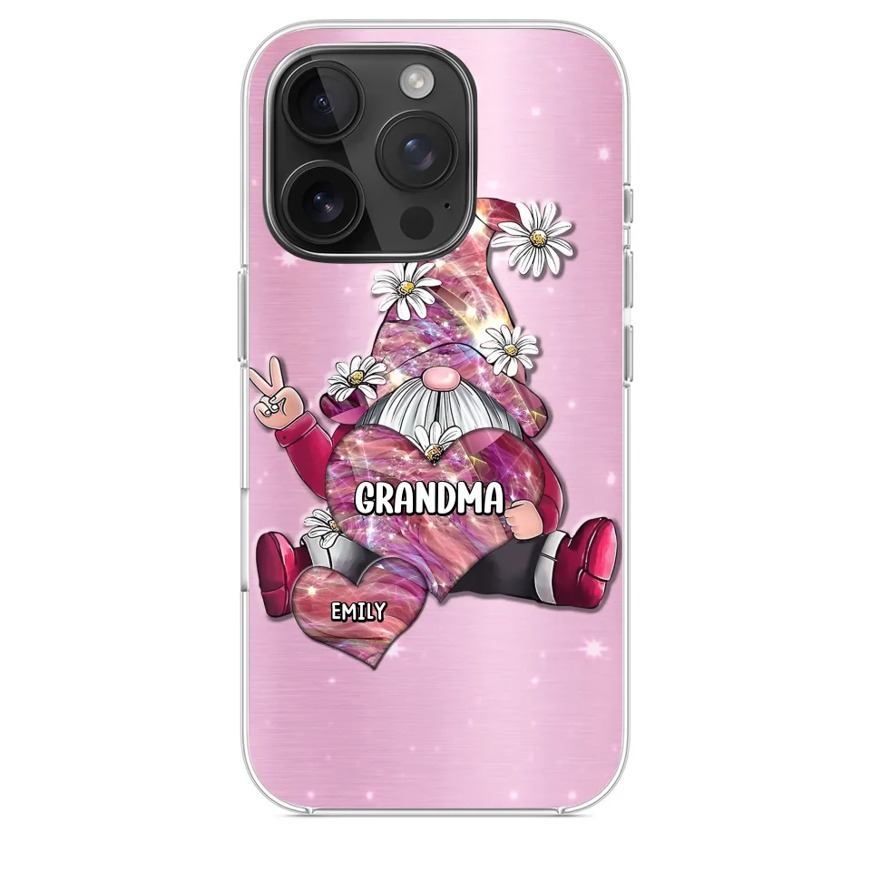 Grandmas Sprinkle Love Like Fairy Dust, Making Everything Magical - Family Personalized Custom Clear Phone Case - Gift For Mom, Grandma