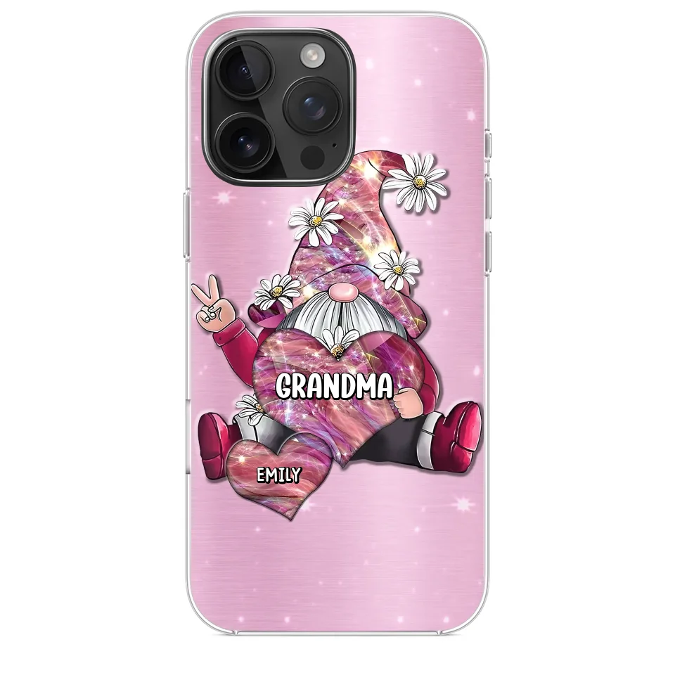Grandmas Sprinkle Love Like Fairy Dust, Making Everything Magical - Family Personalized Custom Clear Phone Case - Gift For Mom, Grandma