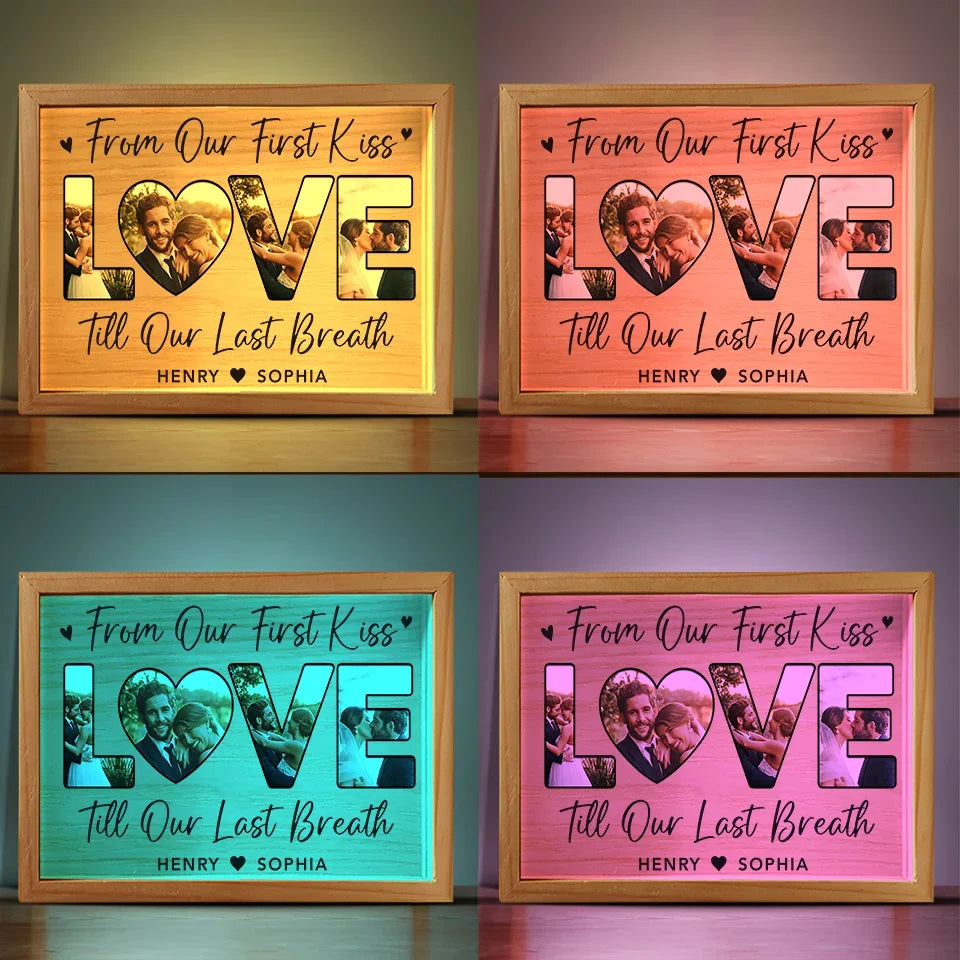 Custom Photo In You, I've Found My Forever - Couple Personalized Custom Frame Light Box - Gift For Husband Wife, Anniversary