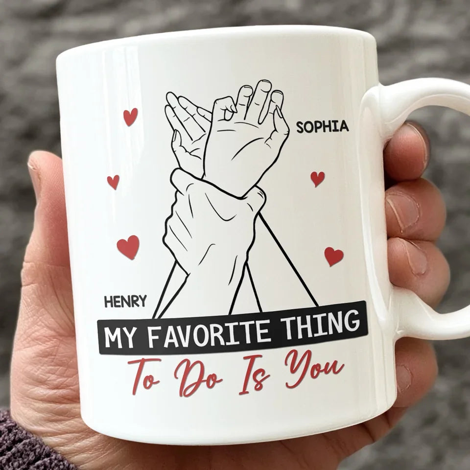 My Perfect Day Starts And Ends With You - Couple Personalized Custom Mug - Gift For Husband Wife, Anniversary