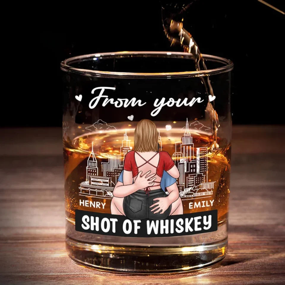 I Met You, I Like You - Couple Personalized Custom Whiskey Glass - Gift For Husband Wife, Anniversary