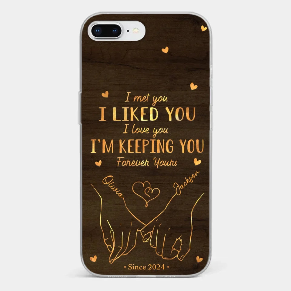 Loved You Then, Love You Still - Couple Personalized Custom Clear Phone Case - Gift For Husband Wife, Anniversary