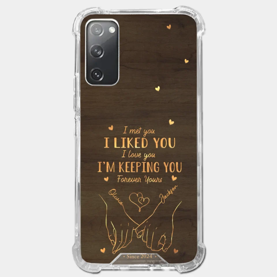 Loved You Then, Love You Still - Couple Personalized Custom Clear Phone Case - Gift For Husband Wife, Anniversary