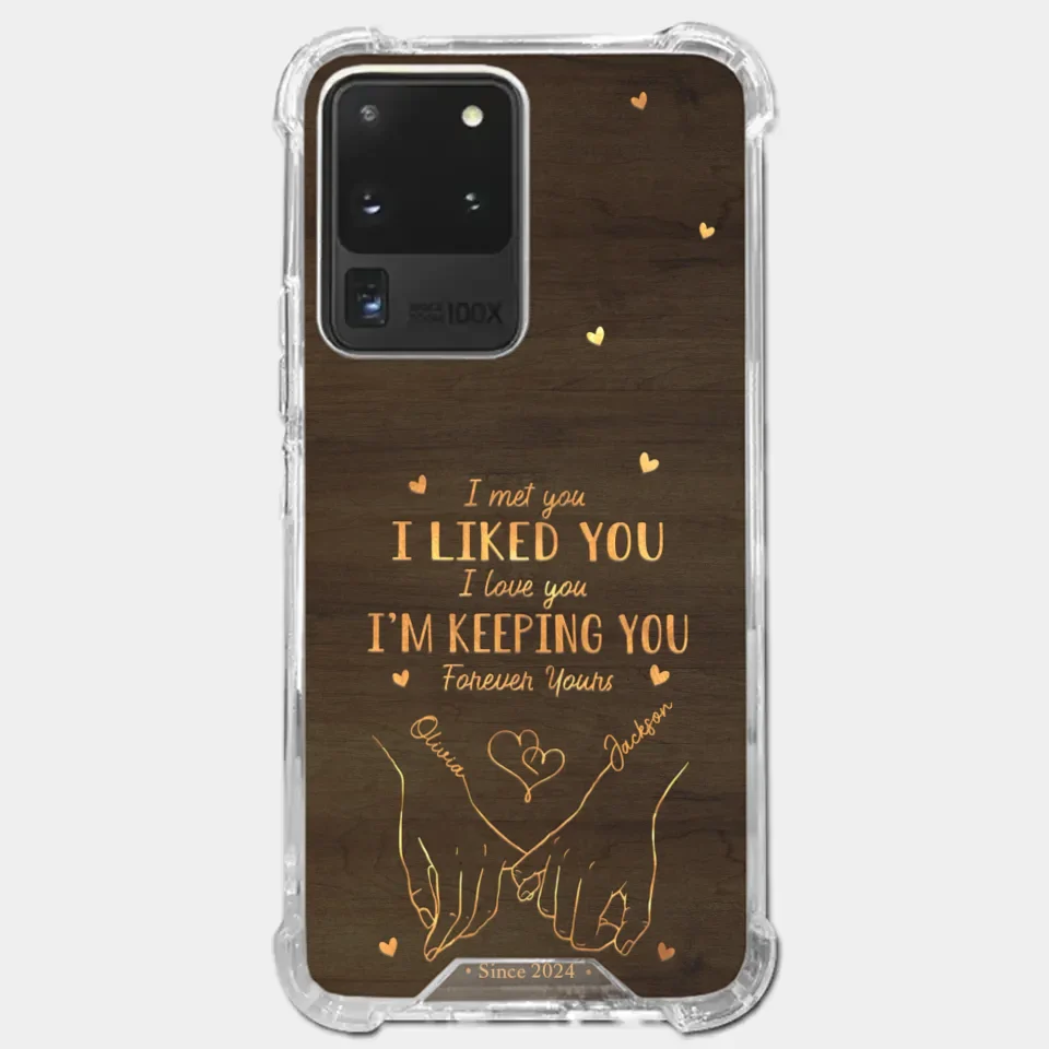Loved You Then, Love You Still - Couple Personalized Custom Clear Phone Case - Gift For Husband Wife, Anniversary