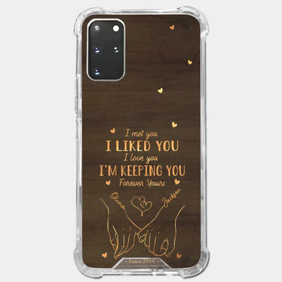 Loved You Then, Love You Still - Couple Personalized Custom Clear Phone Case - Gift For Husband Wife, Anniversary
