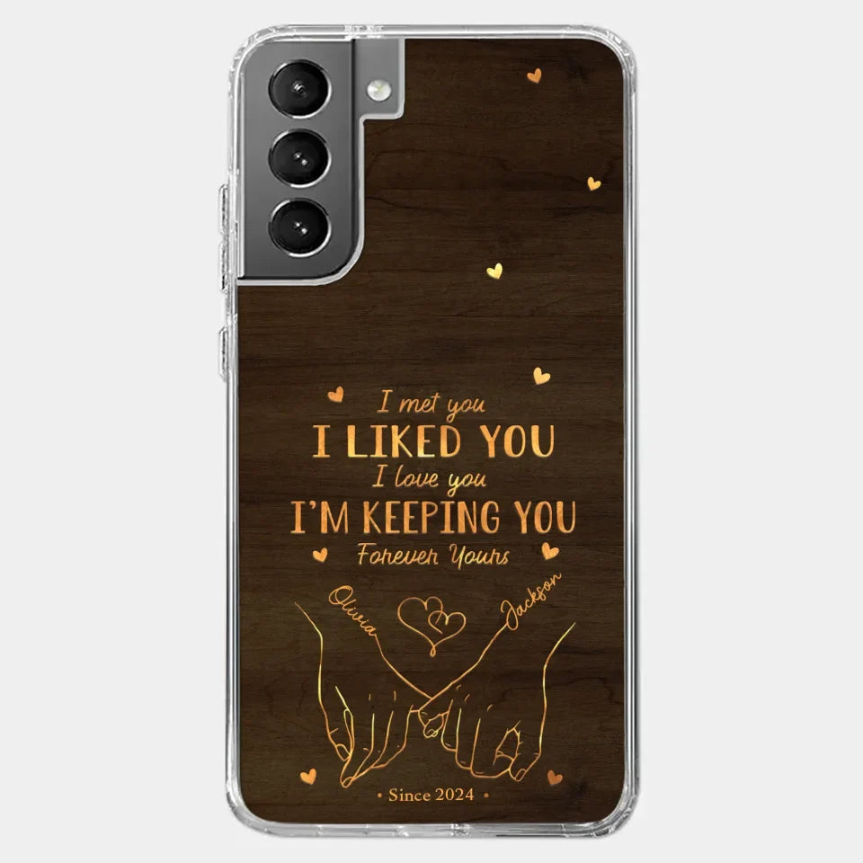 Loved You Then, Love You Still - Couple Personalized Custom Clear Phone Case - Gift For Husband Wife, Anniversary