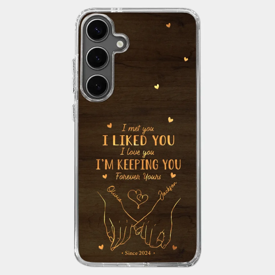 Loved You Then, Love You Still - Couple Personalized Custom Clear Phone Case - Gift For Husband Wife, Anniversary