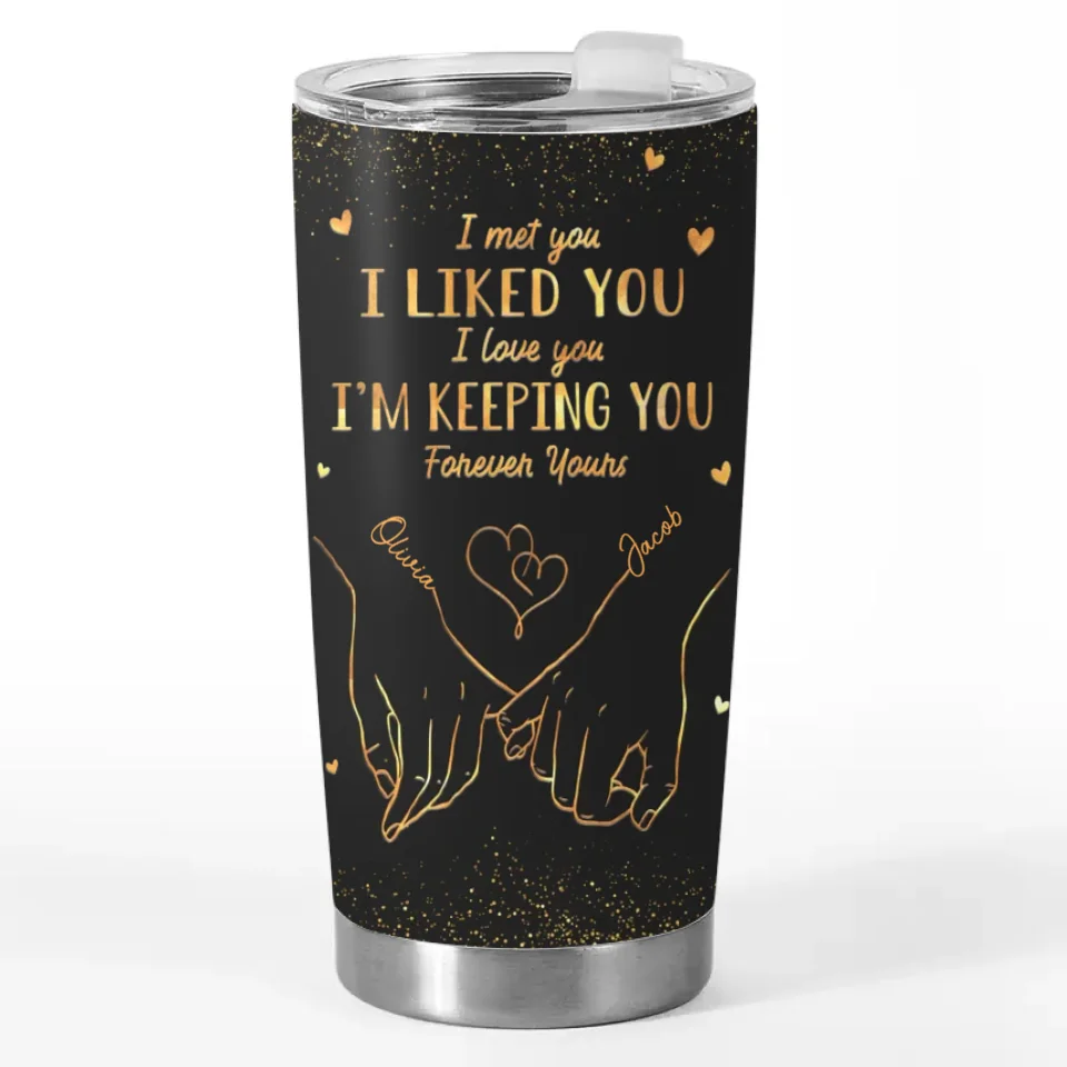You Are The Love Of My Life - Couple Personalized Custom Tumbler - Gift For Husband Wife, Anniversary, LGBTQ+