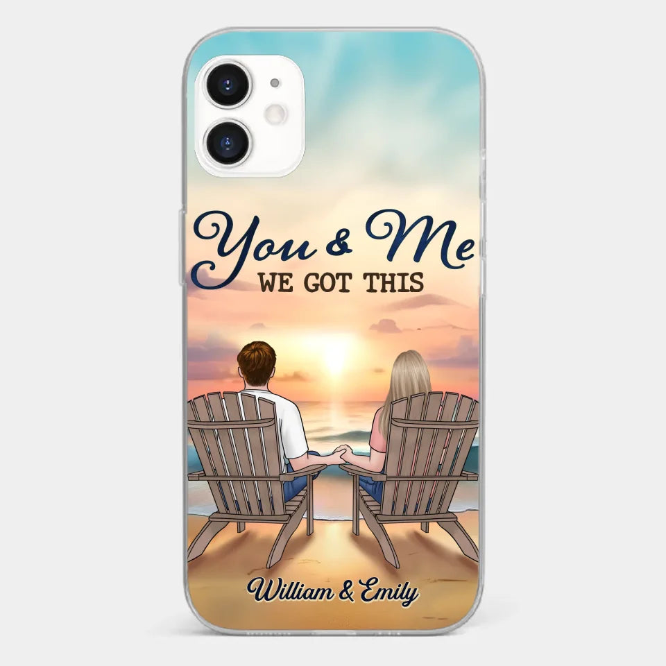 When It’s You And Me, Nothing Else Matters - Couple Personalized Custom Clear Phone Case - Gift For Husband Wife, Anniversary