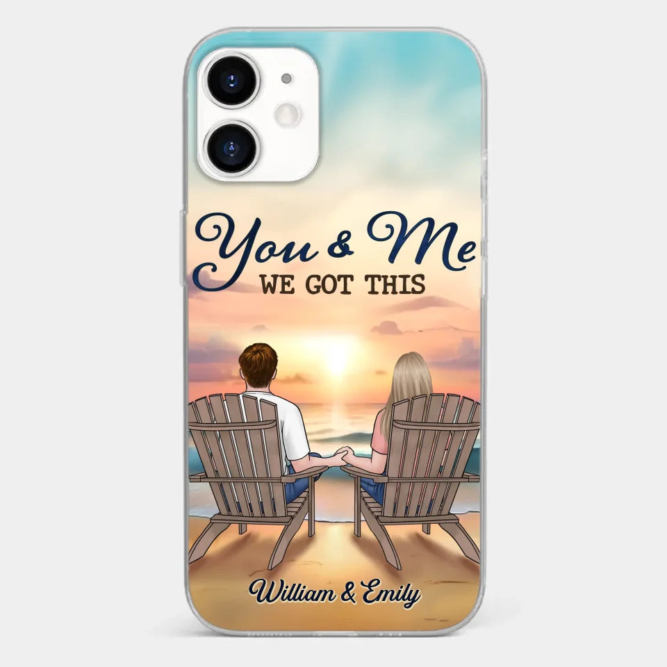 When It’s You And Me, Nothing Else Matters - Couple Personalized Custom Clear Phone Case - Gift For Husband Wife, Anniversary