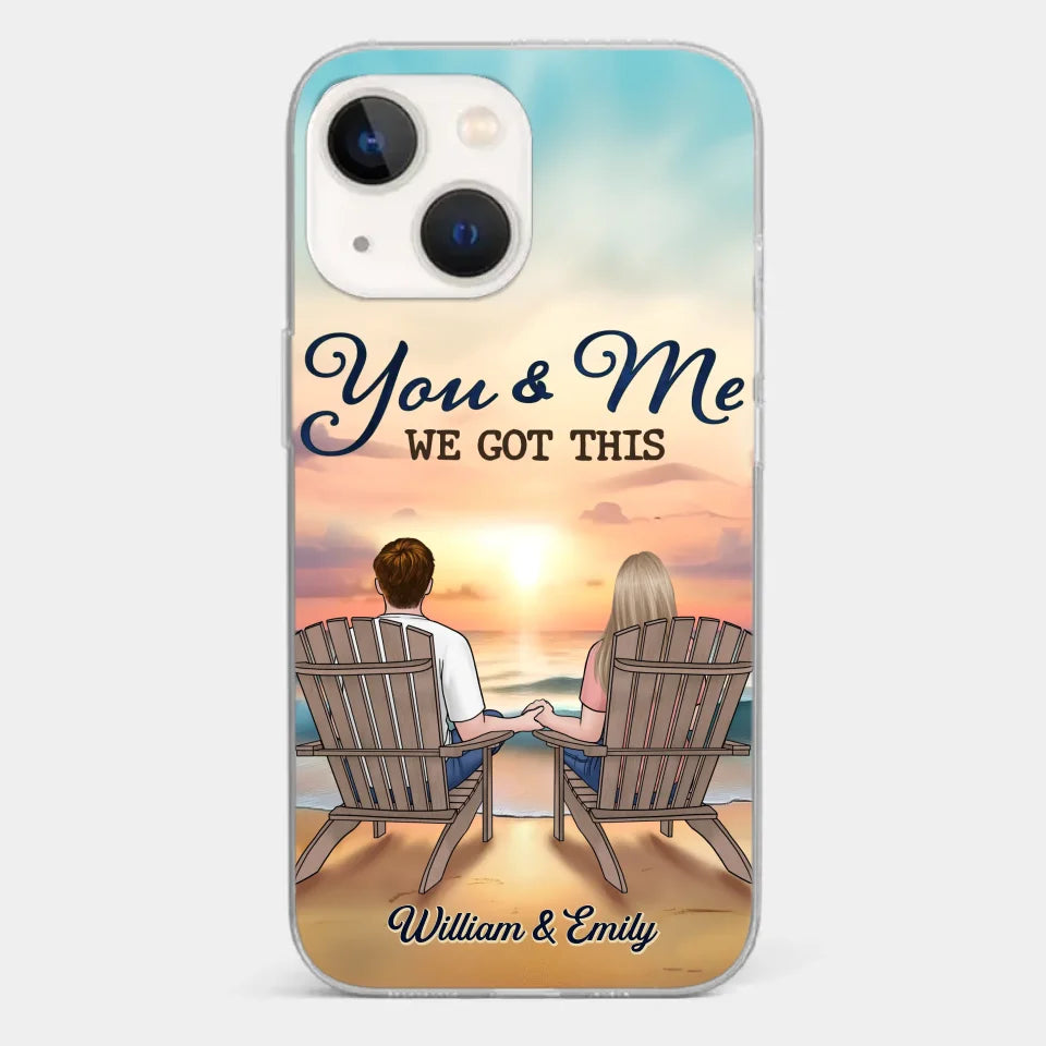 When It’s You And Me, Nothing Else Matters - Couple Personalized Custom Clear Phone Case - Gift For Husband Wife, Anniversary