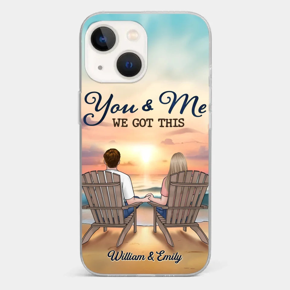 When It’s You And Me, Nothing Else Matters - Couple Personalized Custom Clear Phone Case - Gift For Husband Wife, Anniversary