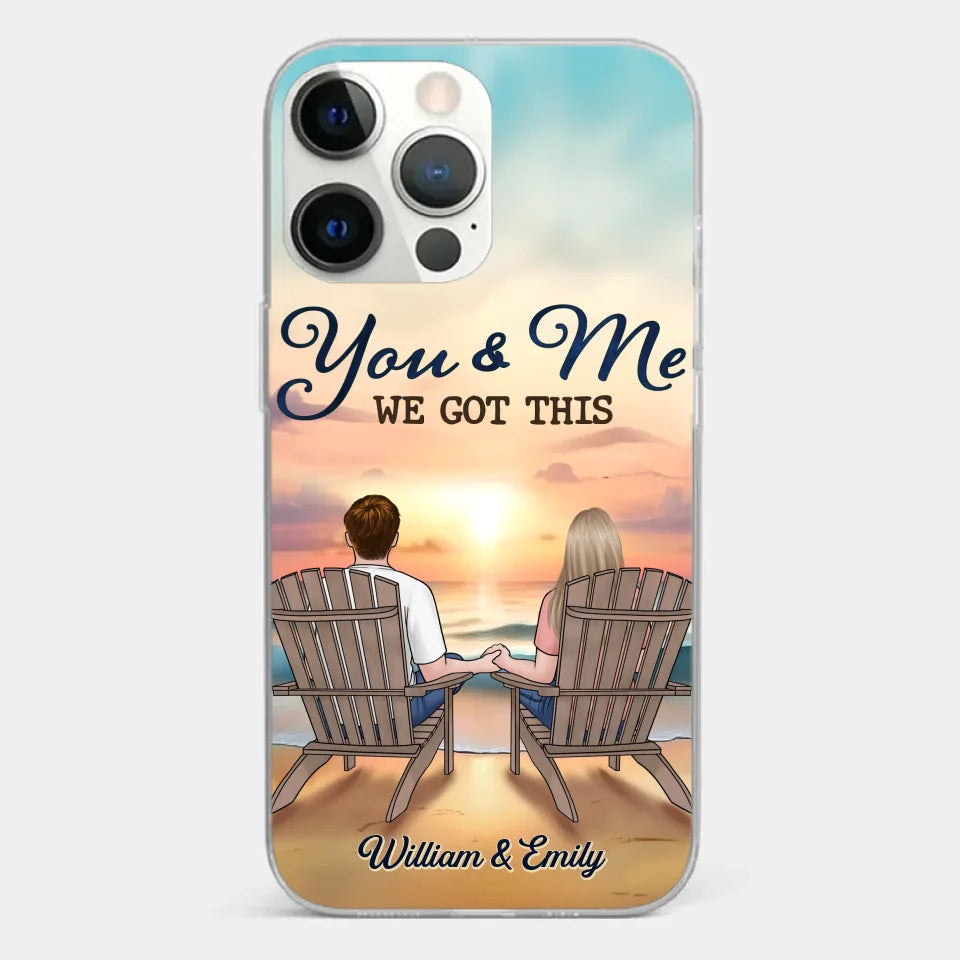 When It’s You And Me, Nothing Else Matters - Couple Personalized Custom Clear Phone Case - Gift For Husband Wife, Anniversary