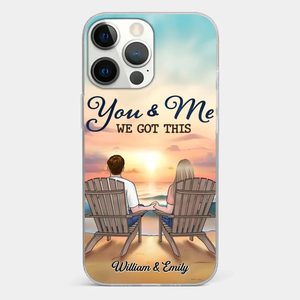 When It’s You And Me, Nothing Else Matters - Couple Personalized Custom Clear Phone Case - Gift For Husband Wife, Anniversary