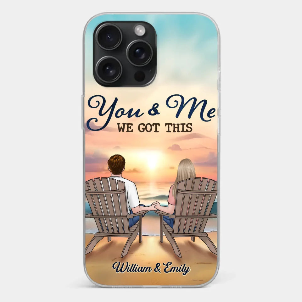 When It’s You And Me, Nothing Else Matters - Couple Personalized Custom Clear Phone Case - Gift For Husband Wife, Anniversary