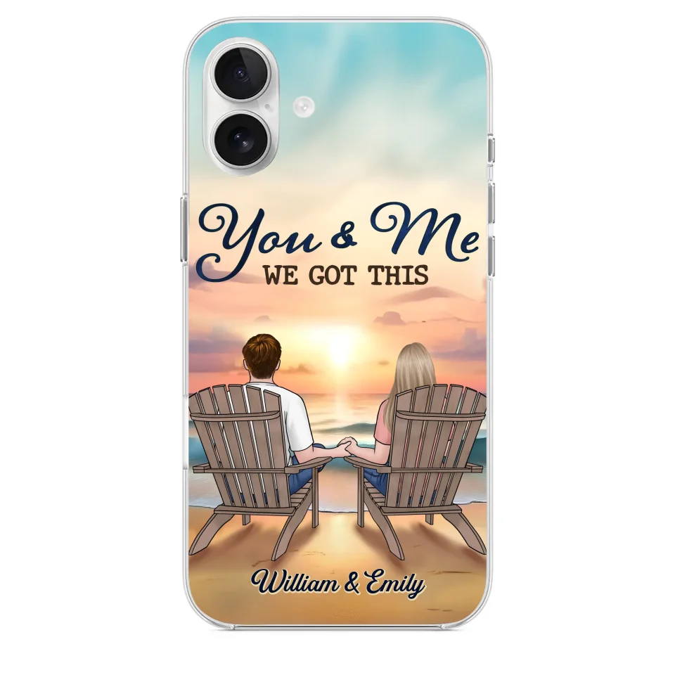 When It’s You And Me, Nothing Else Matters - Couple Personalized Custom Clear Phone Case - Gift For Husband Wife, Anniversary
