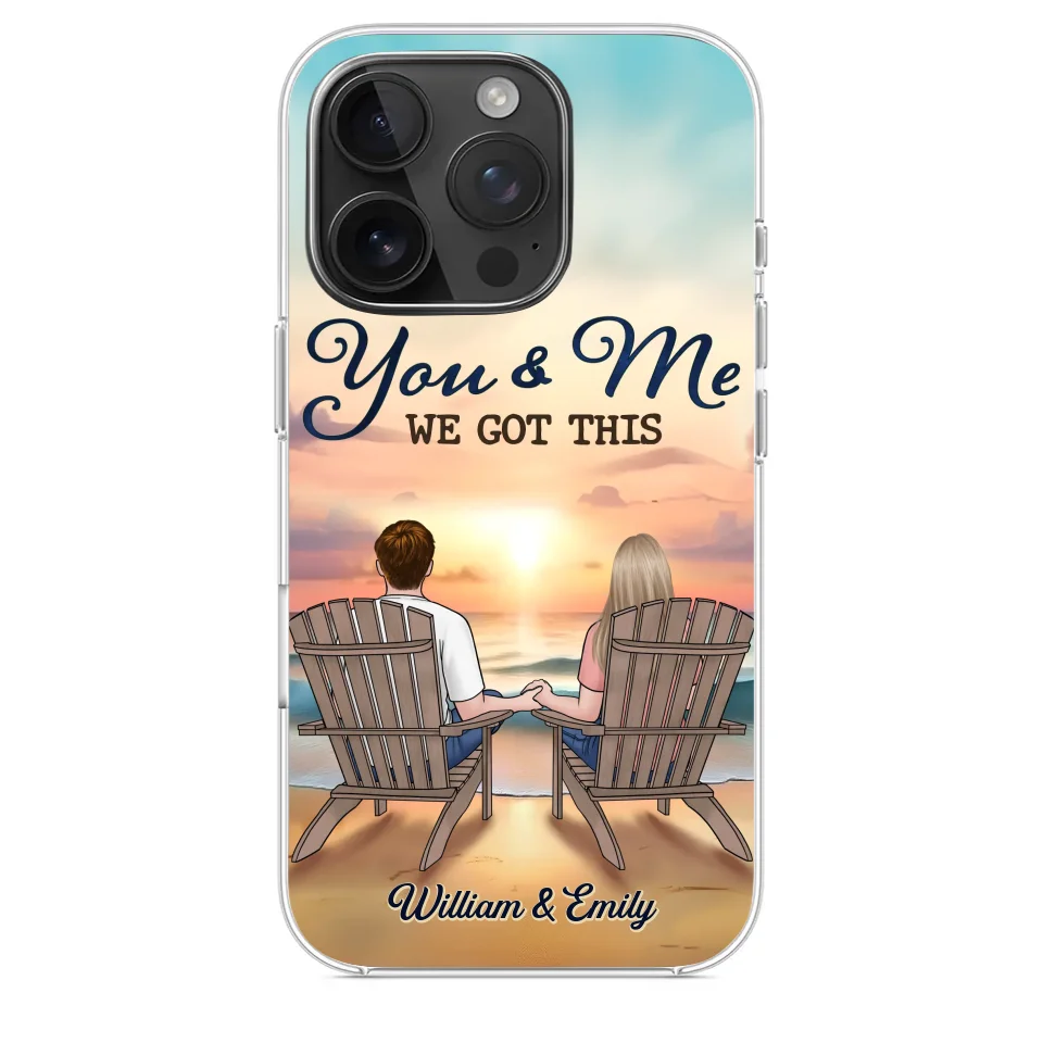 When It’s You And Me, Nothing Else Matters - Couple Personalized Custom Clear Phone Case - Gift For Husband Wife, Anniversary