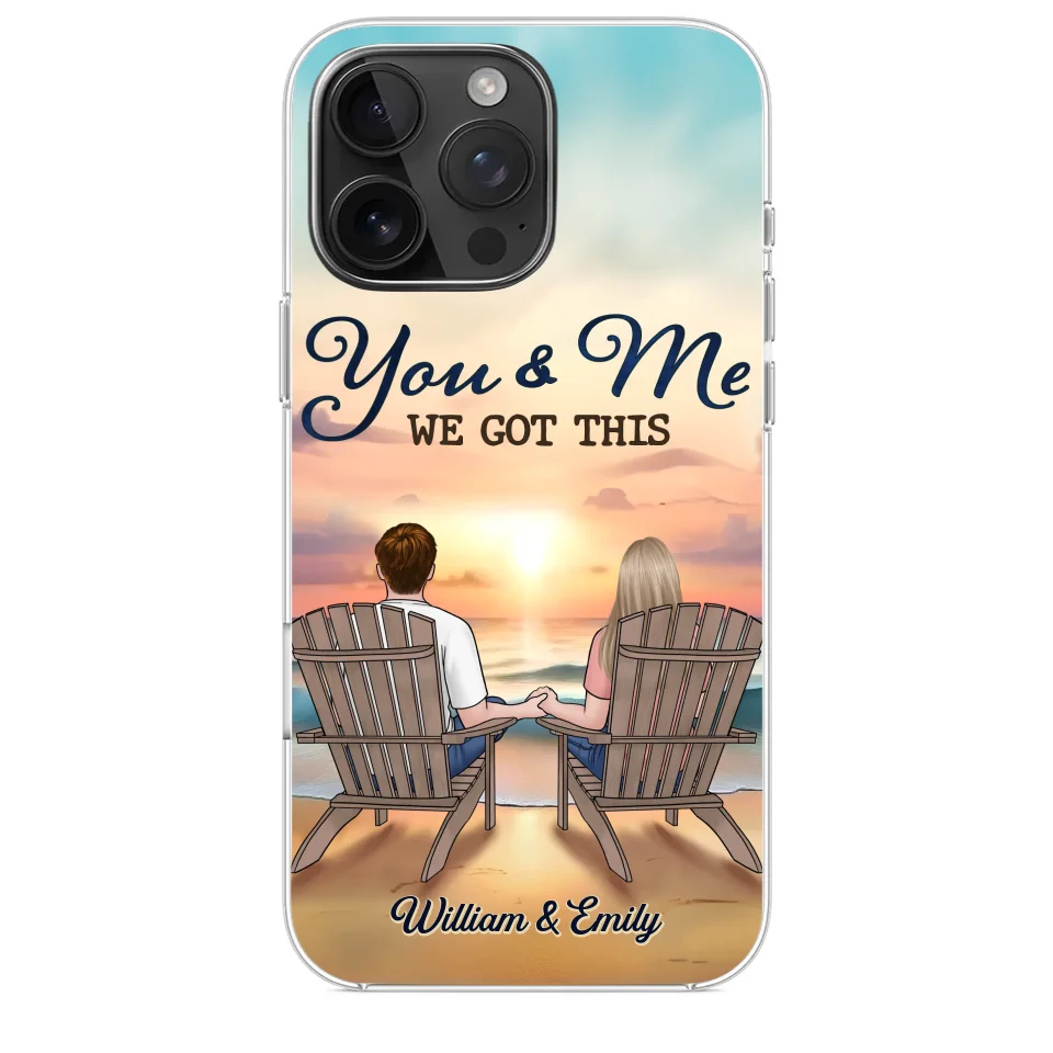 When It’s You And Me, Nothing Else Matters - Couple Personalized Custom Clear Phone Case - Gift For Husband Wife, Anniversary