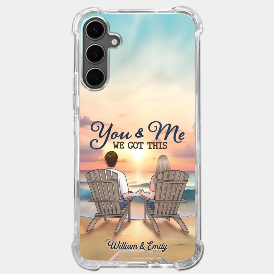 When It’s You And Me, Nothing Else Matters - Couple Personalized Custom Clear Phone Case - Gift For Husband Wife, Anniversary